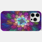 Farbenfrohe Psychedelische Blume Abstraktes Frakta Case-Mate iPhone Hülle (Rückseite (Horizontal))