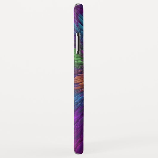 Farbenfrohe Psychedelische Blume Abstraktes Frakta Case-Mate iPhone Hülle (Hinten/Rechts)