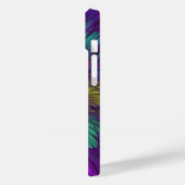 Farbenfrohe Psychedelische Blume Abstraktes Frakta Case-Mate iPhone Hülle (Rückseite / Links)