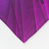 Farbenfrohe Psychedelische Blume Abstraktes Frakta Fleecedecke (Ecke)