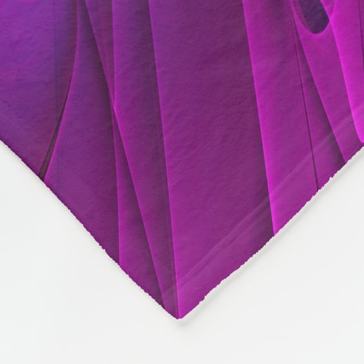 Farbenfrohe Psychedelische Blume Abstraktes Frakta Fleecedecke (Ecke)