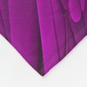 Farbenfrohe Psychedelische Blume Abstraktes Frakta Fleecedecke (Ecke)