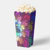 Farbenfrohe Psychedelische Blume Abstraktes Frakta Geschenkschachtel (Geplatzt)