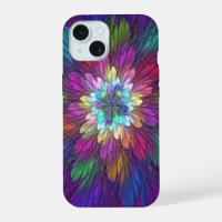 Farbenfrohe Psychedelische Blume Abstraktes Frakta