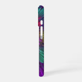 Farbenfrohe Psychedelische Blume Abstraktes Frakta iPhone 16 Hülle (Linke Seite)