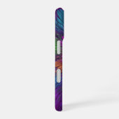Farbenfrohe Psychedelische Blume Abstraktes Frakta iPhone 16 Hülle (Rechte Seite)