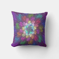 Farbenfrohe Psychedelische Blume Abstraktes Frakta