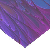 Farbenfrohe Psychedelische Blume Abstraktes Frakta Kurzer Tischläufer (Ecke)