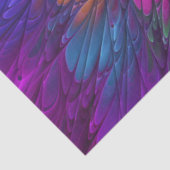 Farbenfrohe Psychedelische Blume Abstraktes Frakta Seidenpapier (Detail)