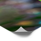 Farbenfrohe Psychedelische Blume Fotografie Poster (Ecke)