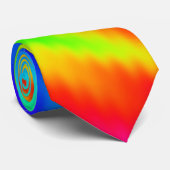 Farbenfrohe psychedelische Gefärbte Krawatte Spira (Gerollt)