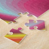 Farbenfrohe psychedelische Illusion Holografisch Puzzle (Seite)