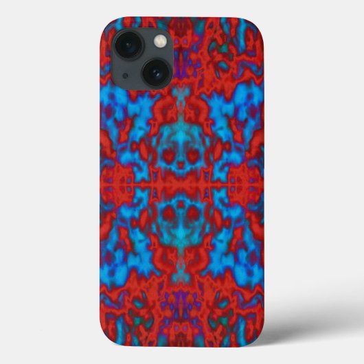 Farbenfrohe psychedelische Kaleidoskop-Skulpturen Case-Mate iPhone Hülle (Rückseite)