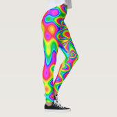 Farbenfrohe Psychedelische Leggings (Rechts)