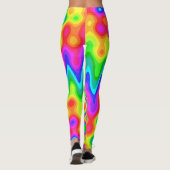 Farbenfrohe Psychedelische Leggings (Rückseite)