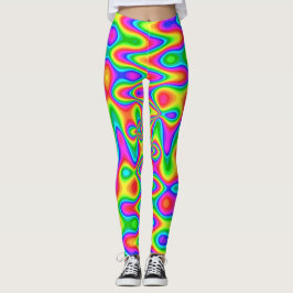 Farbenfrohe Psychedelische Leggings