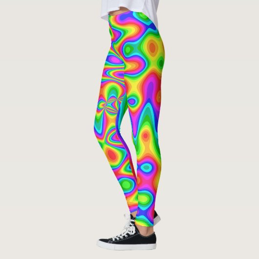 Farbenfrohe Psychedelische Leggings (Links)