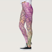 Farbenfrohe psychedelische Leggings (Links)