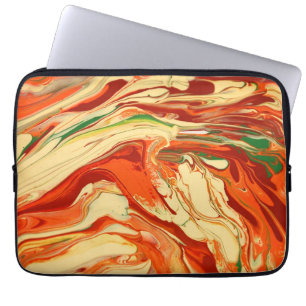 Farbenfrohe psychedelische Muster Laptop-Ärmel Laptopschutzhülle
