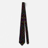 Farbenfrohe psychedelische Neck Tie Krawatte (Vorderseite)