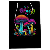 Farbenfrohe psychedelische Pilze- Mittlere Geschenktüte (Vorderseite)