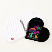 Farbenfrohe psychedelische Pilze- Notizblock (Innenseite)