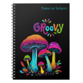 Farbenfrohe psychedelische Pilze- Notizblock (Vorderseite)