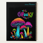 Farbenfrohe psychedelische Pilze- Planer (Rückseite)