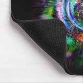 Farbenfrohe psychedelische Skizze eines Auges Mousepad (Ecke)