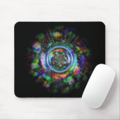 Farbenfrohe psychedelische Skizze eines Auges Mousepad (Mit Mouse)
