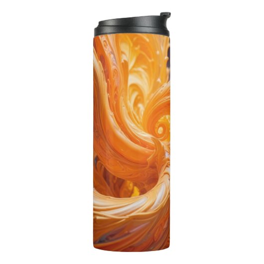 Farbenfrohe psychedelische Waves Thermosbecher (Nach links gedreht)