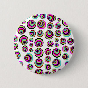 Farbenfrohe Psychische Spots + Ihr Hintergrund & I Button