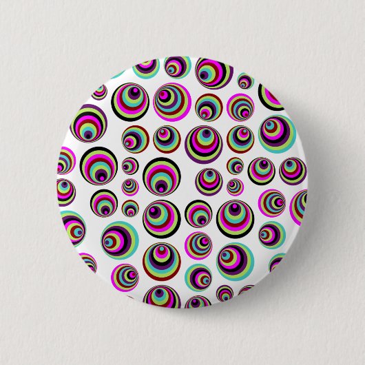 Farbenfrohe Psychische Spots + Ihr Hintergrund & I Button (Vorderseite)