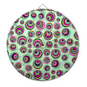 Farbenfrohe Psychische Spots + Ihr Hintergrund & I Dartscheibe (vorne)