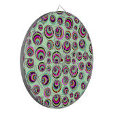 Farbenfrohe Psychische Spots + Ihr Hintergrund & I Dartscheibe (Vorderseite Links)