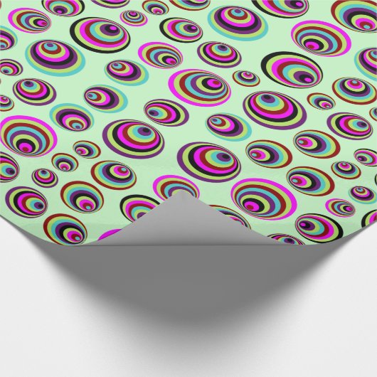 Farbenfrohe Psychische Spots + Ihr Hintergrund & I Geschenkpapier (Ecke)