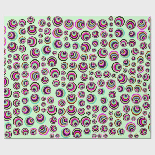 Farbenfrohe Psychische Spots + Ihr Hintergrund & I Geschenkpapier (Flach)