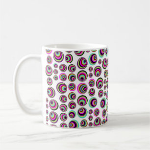 Farbenfrohe Psychische Spots + Ihr Hintergrund & I Kaffeetasse