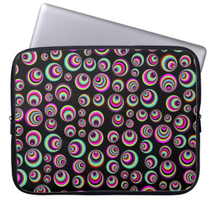 Farbenfrohe Psychische Spots + Ihr Hintergrund & I Laptopschutzhülle