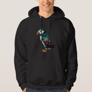 Farbenfrohe Puffin für die Vogelbeobachter im Atla Hoodie