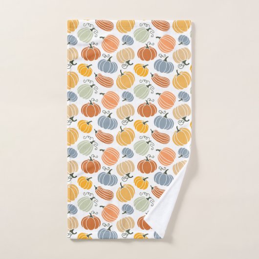 Farbenfrohe Pumpkin Gourd Pattern Badhandtuch Set (Handtuch)
