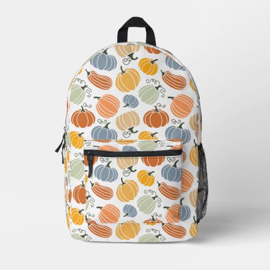 Farbenfrohe Pumpkin Gourd Pattern Bedruckter Rucksack (Vorderseite)