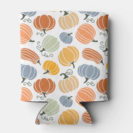 Farbenfrohe Pumpkin Gourd Pattern Dosenkühler (Rückseite)