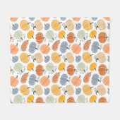 Farbenfrohe Pumpkin Gourd Pattern Fleecedecke (Vorderseite (Horizontal))