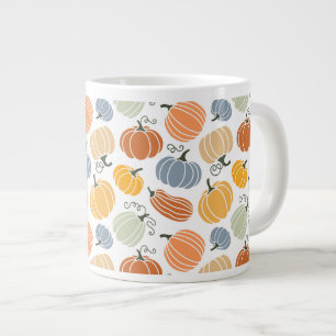 Farbenfrohe Pumpkin Gourd Pattern Jumbo-Tasse