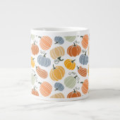 Farbenfrohe Pumpkin Gourd Pattern Jumbo-Tasse (Vorderseite)