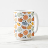 Farbenfrohe Pumpkin Gourd Pattern Kaffeetasse (VorderseiteRechts)