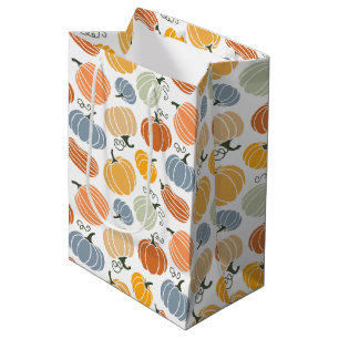 Farbenfrohe Pumpkin Gourd Pattern Mittlere Geschenktüte