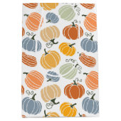 Farbenfrohe Pumpkin Gourd Pattern Mittlere Geschenktüte (Vorderseite)