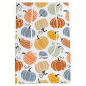 Farbenfrohe Pumpkin Gourd Pattern Mittlere Geschenktüte (Rückseite)